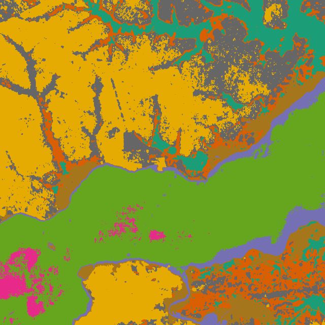 H01 AlphaEarth k-means (k=8) · 2024