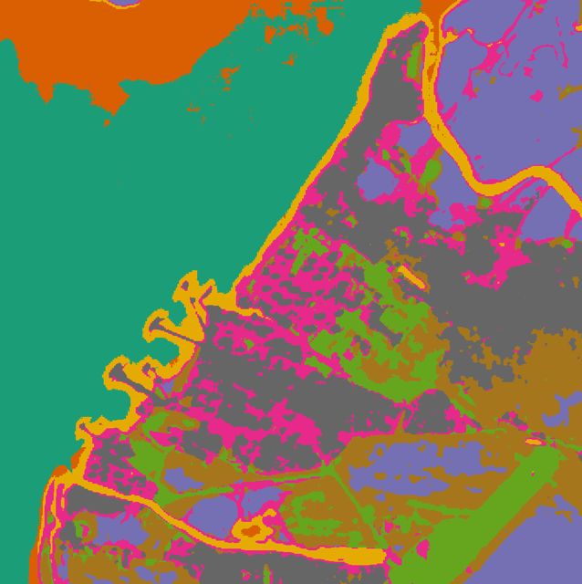 H04 AlphaEarth k-means (k=8) · 2024