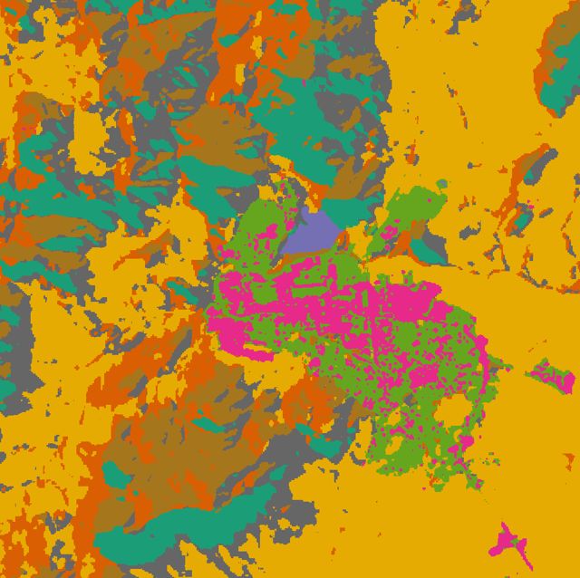 H05 AlphaEarth k-means (k=8) · 2024