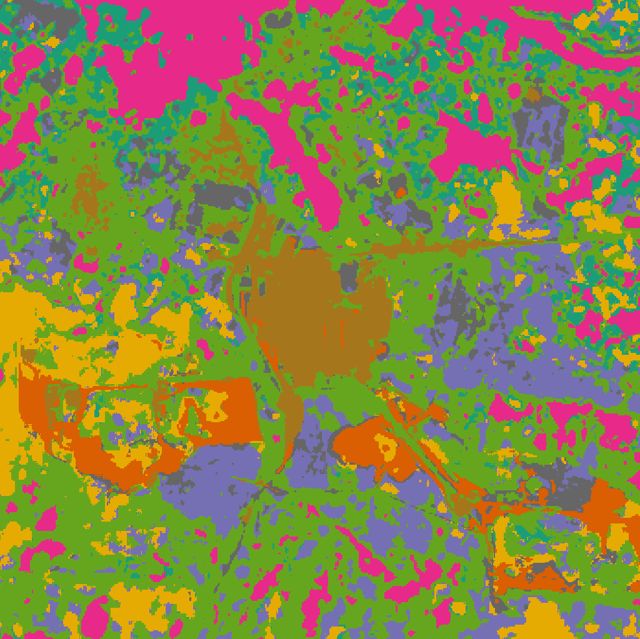 H07 AlphaEarth k-means (k=8) · 2024