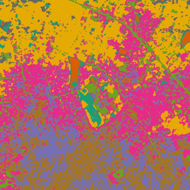 H11 AlphaEarth k-means (k=8) · 2024