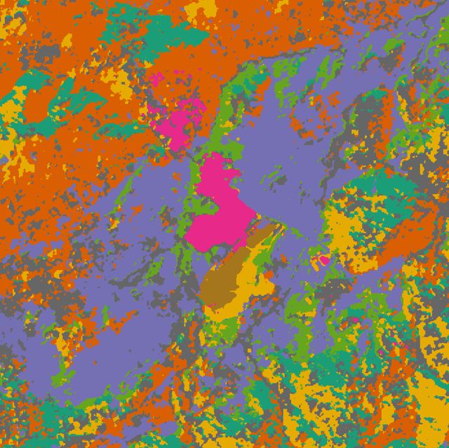 H12 AlphaEarth k-means (k=8) · 2024
