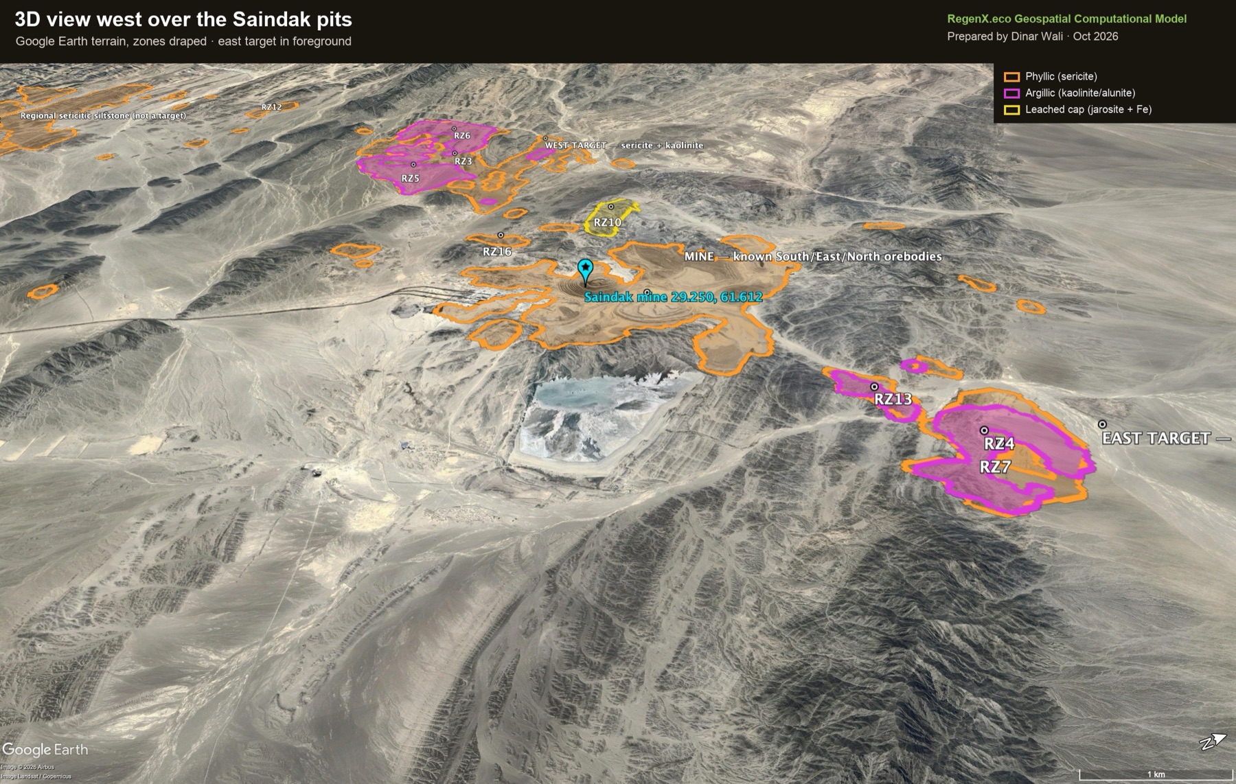 3D oblique over Saindak